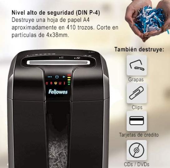 Fellowes 73ci destructora papel nivel seguridad